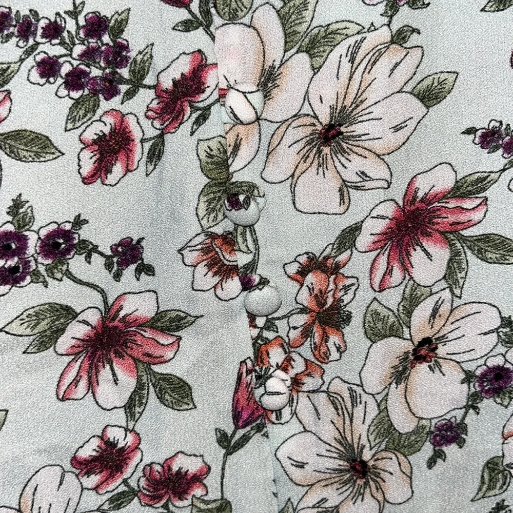 NWT Soulmates front slot maxi skirt with floral print - Picture 4 of 15